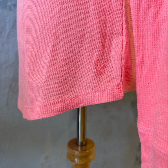 NWT American Eagle Outfitters Long Sleeve Waffle Knit Top Wmn’s Sz M - Picture 8 of 12